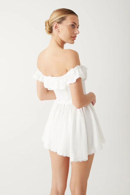 CHARLI MINI DRESS / WHITE